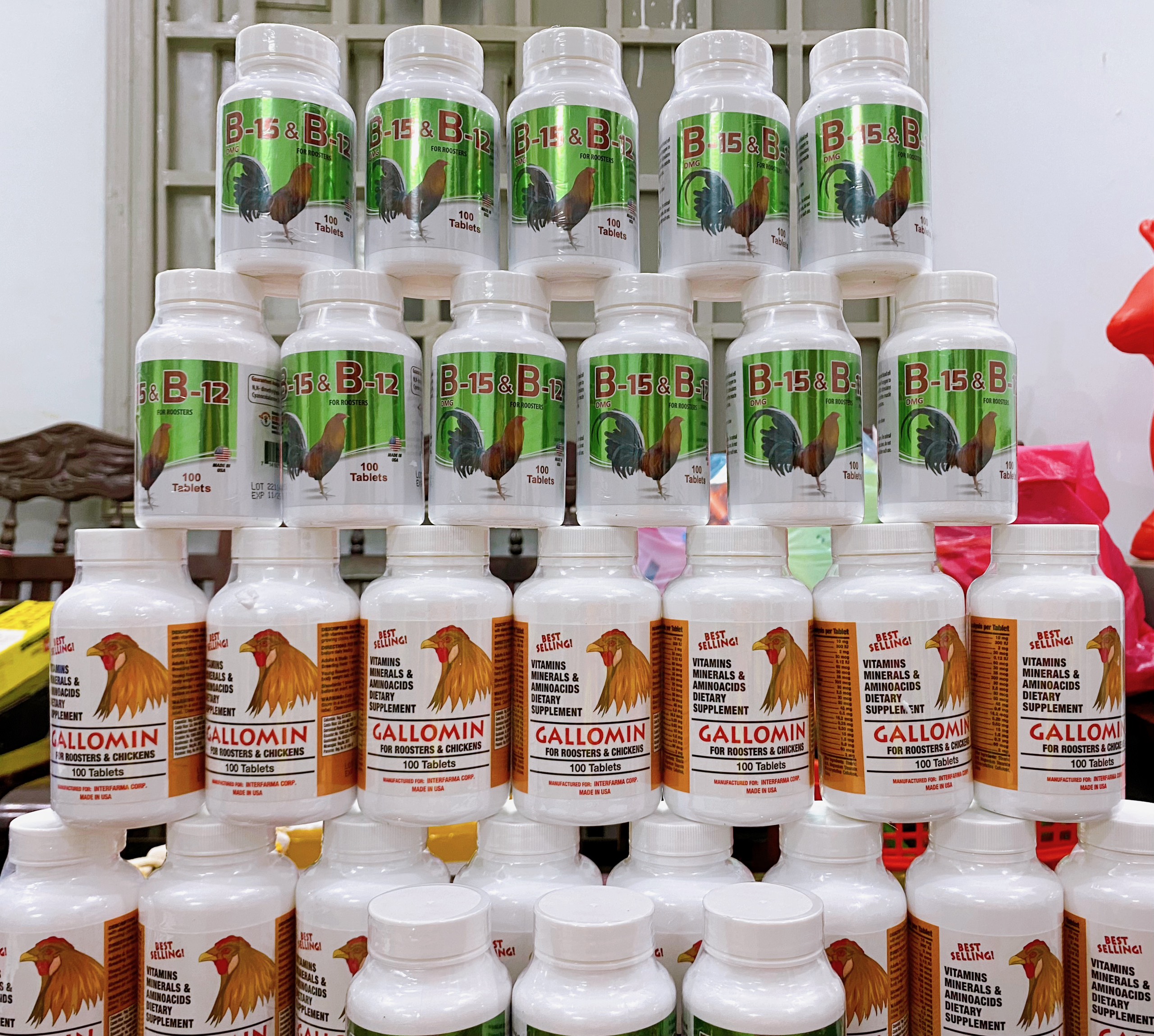 [Combo ] Thuốc nuôi gallomin kết hợp B15&B12