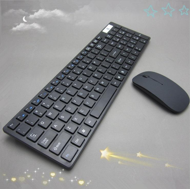 Bộ Bàn Phím Và Chuột Không Dây Lớn Siêu Mỏng Có Phím Số Cao Cấp