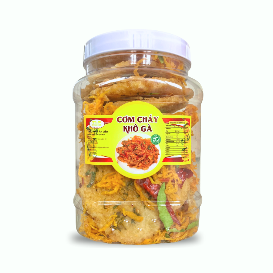 CƠM CHÁY LẮC KHÔ GÀ TÂN LỘC PHÁT HŨ 500G