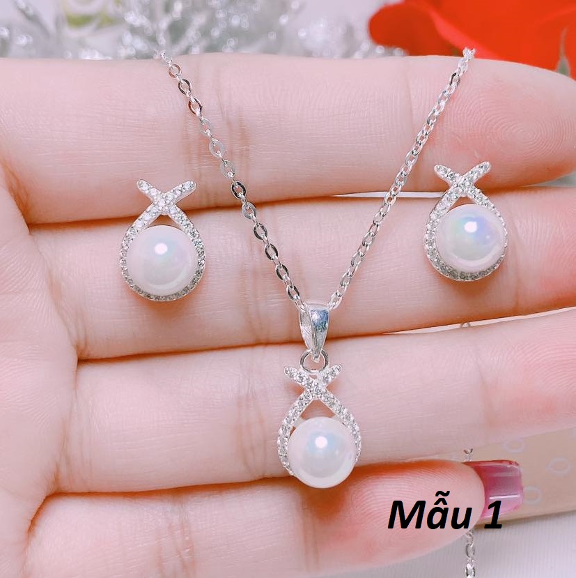 Bộ trang sức bạc ta cao cấp MS225
