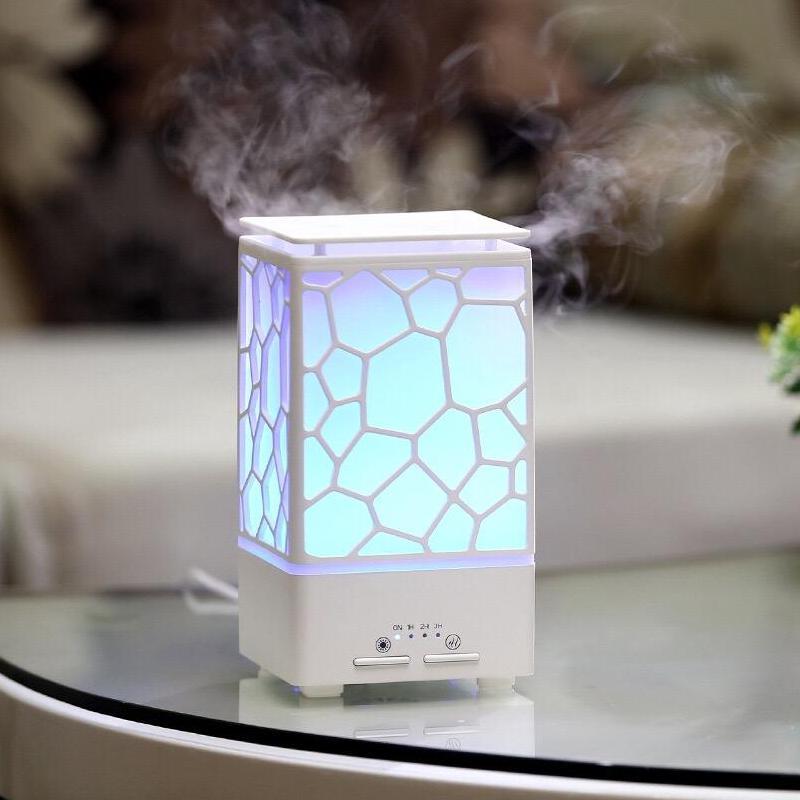 Bảng giá Máy phun sương khuếch tán tinh dầu lập phương cao cấp + tặng kèm 1 chai tinh dầu sả chanh 10ml