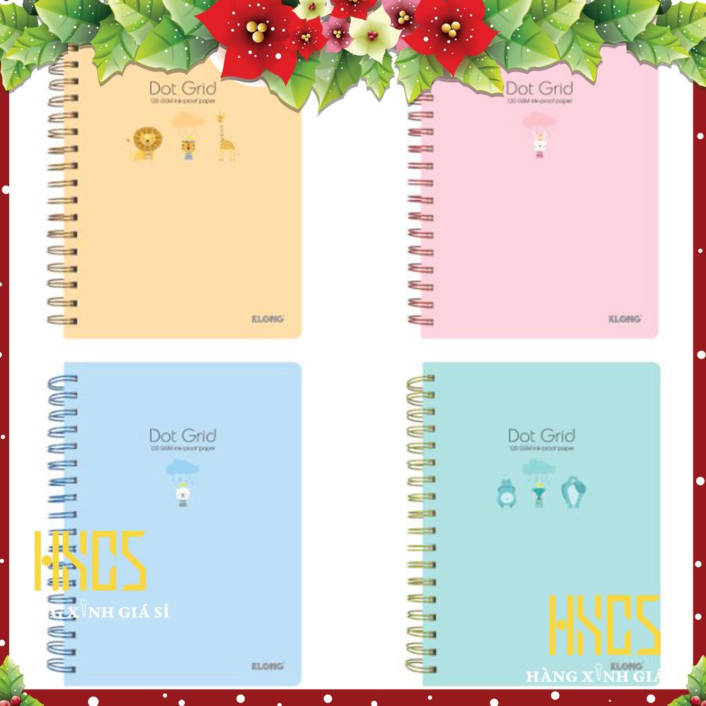 Sổ klong b5 dot grid 200 trang 120 gsm, hxgs sổ tập vở klong ms 960