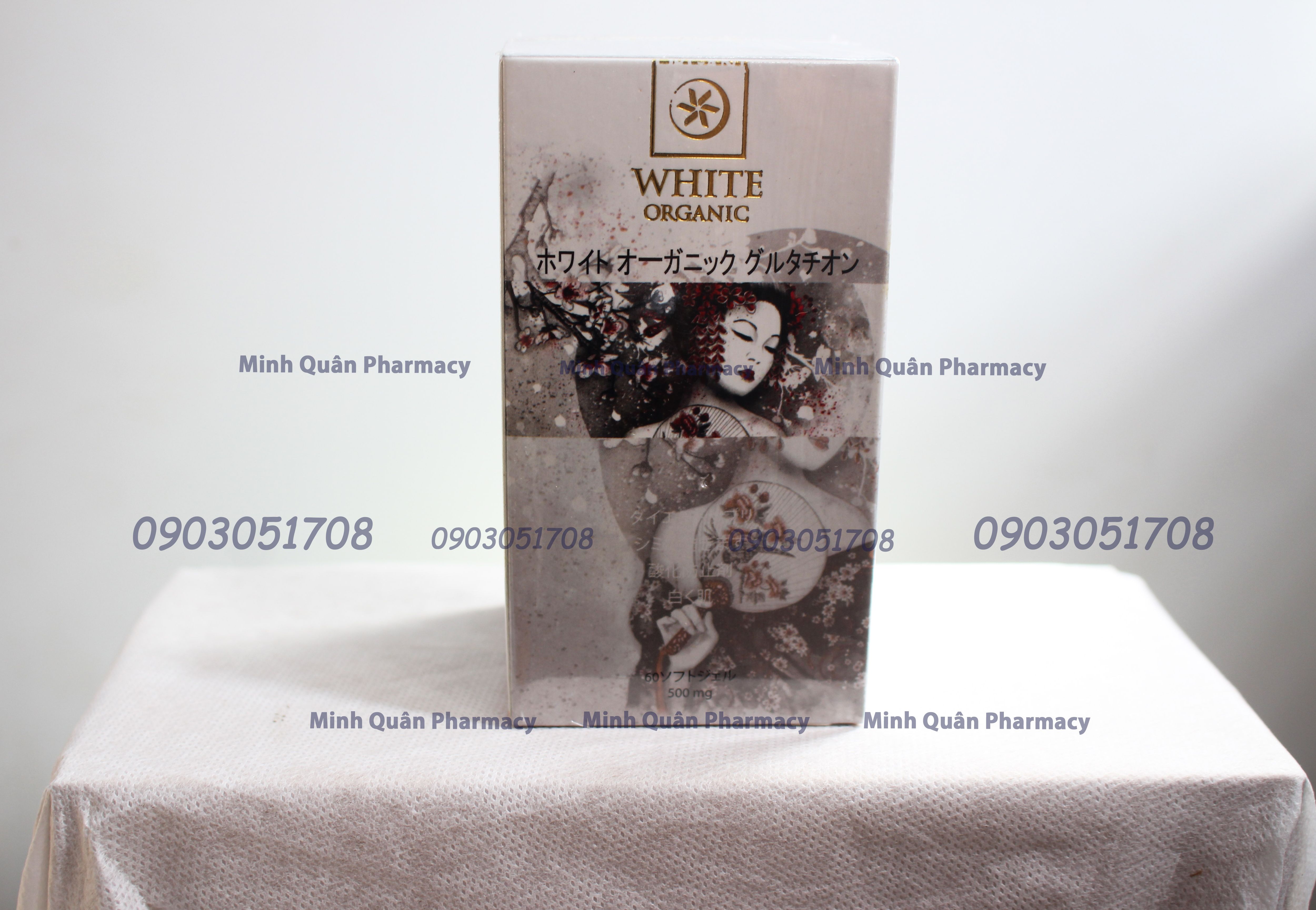 VIÊN TRẮNG DA HẾT NÁM WHITE ORGANIC GLUTATHIONE NHẬT