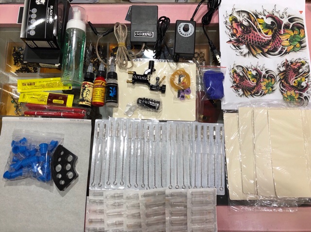 Bộ kít 1 máy xăm chuồn chuồn đa năng(nét+bóng)