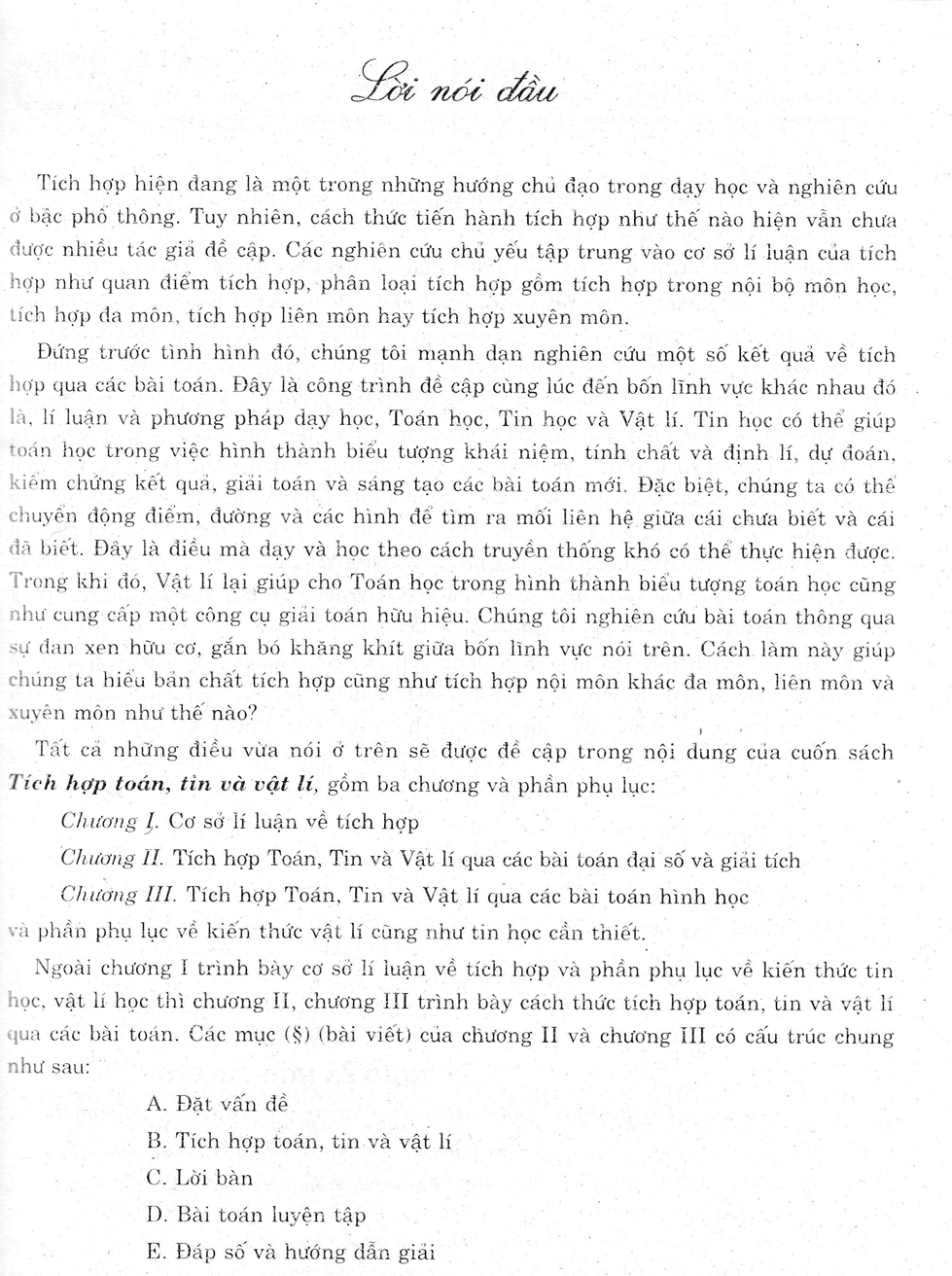 TÍCH HỢP TOÁN, TIN VÀ VẬT LÝ