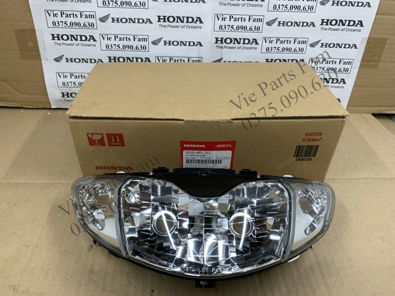 ĐÈN PHA FUTURE 1 / FUTURE ĐỜI ĐẦU (XI NHAN VÀNG HOẶC TRẮNG) CHÍNH HIỆU HONDA MOTOR VN