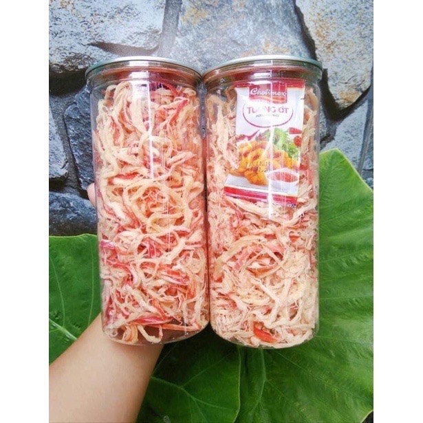 Mực hấp nước cốt dừa siêu ngon hũ pet 300g