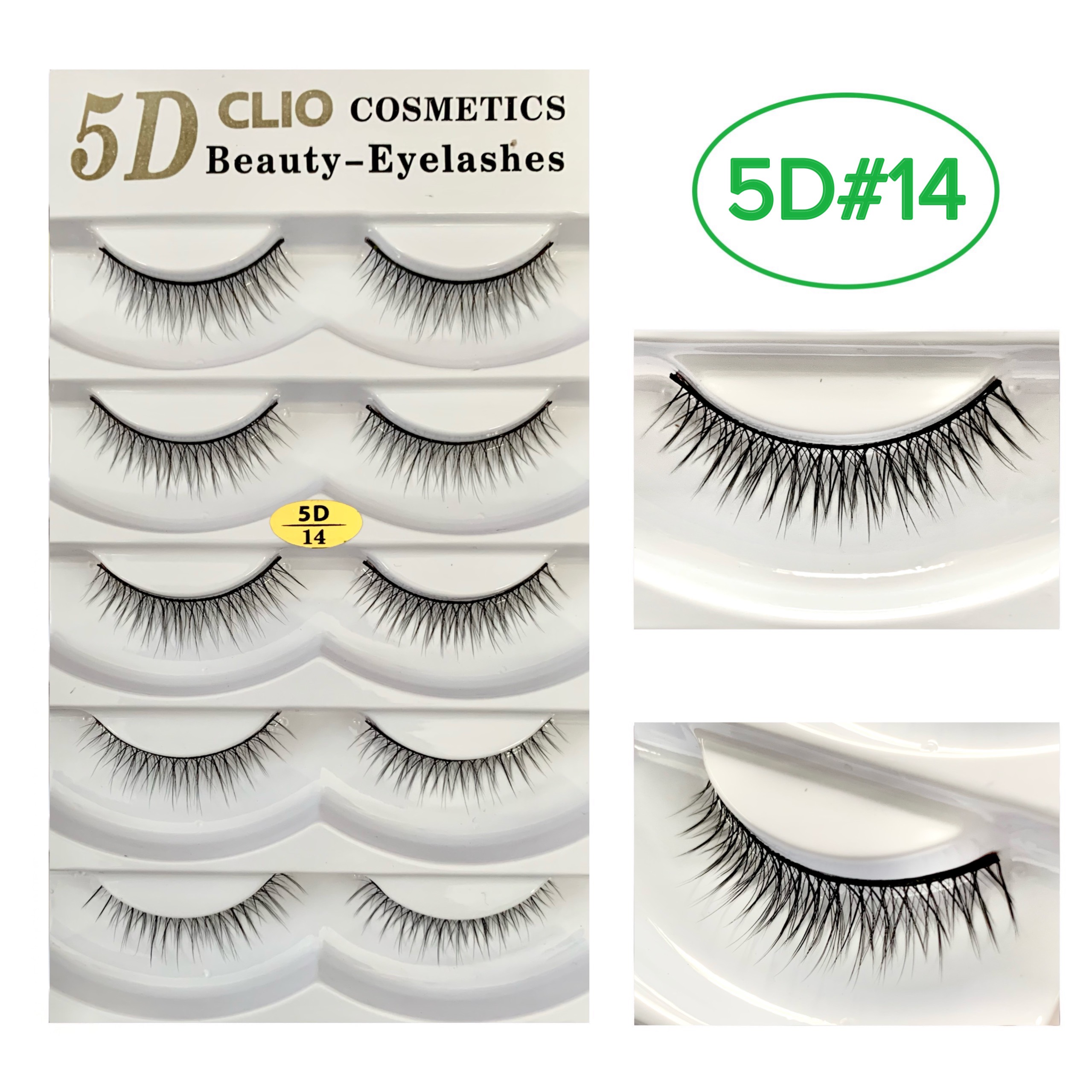 (Loại tự nhiên) Mi chồn, Lông mi giả chồn 3D, 5D (hộp 5 cặp)
