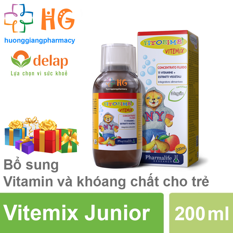 Fitobimbi Vitemix ✅ Hàng Chính Hãng 100% - Bổ sung các Vitamin và Calci cho cơ thể (Chai 200ml)