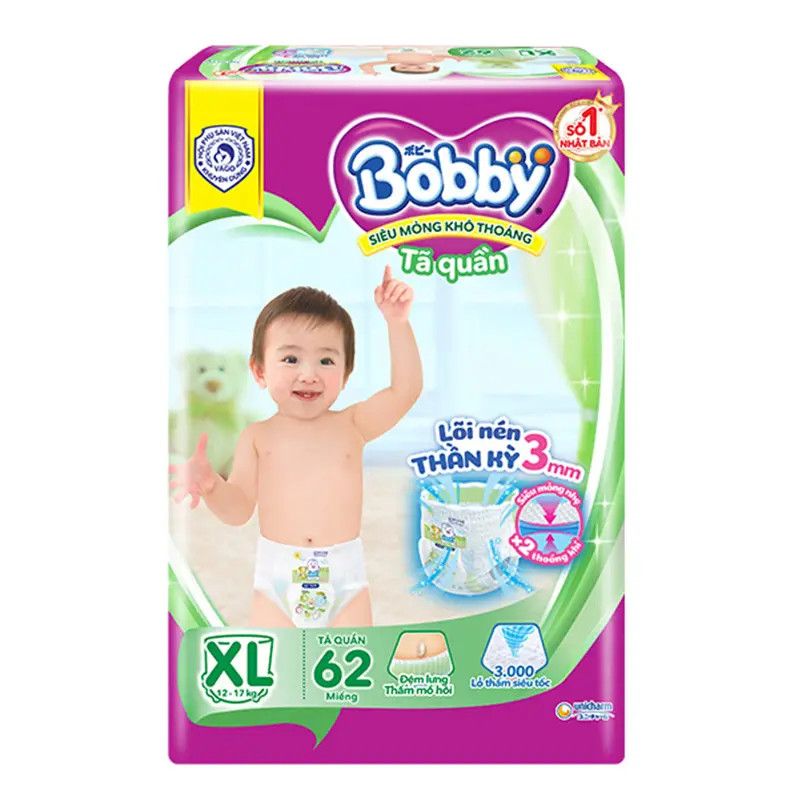 Bobby Diapers and Pants Size M76/L68/Xl66/Xxl60