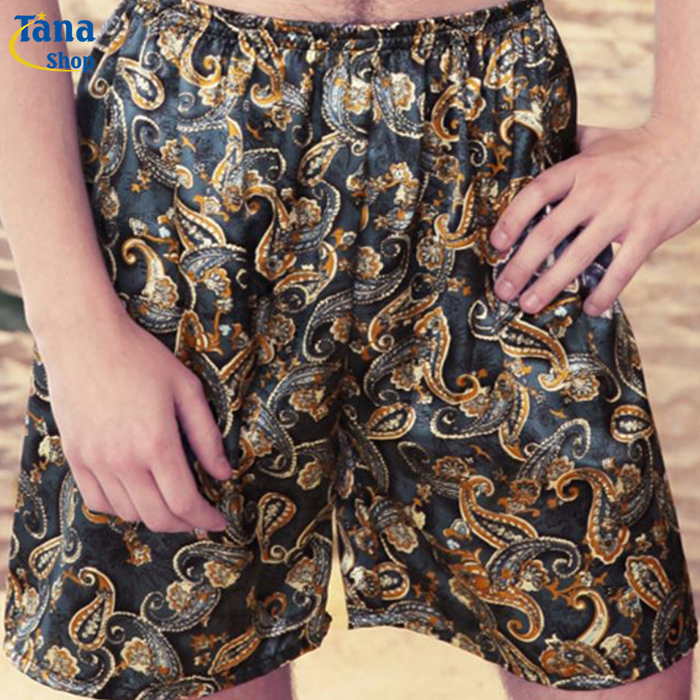 Quần đùi nam vải lụa satin cao cấp