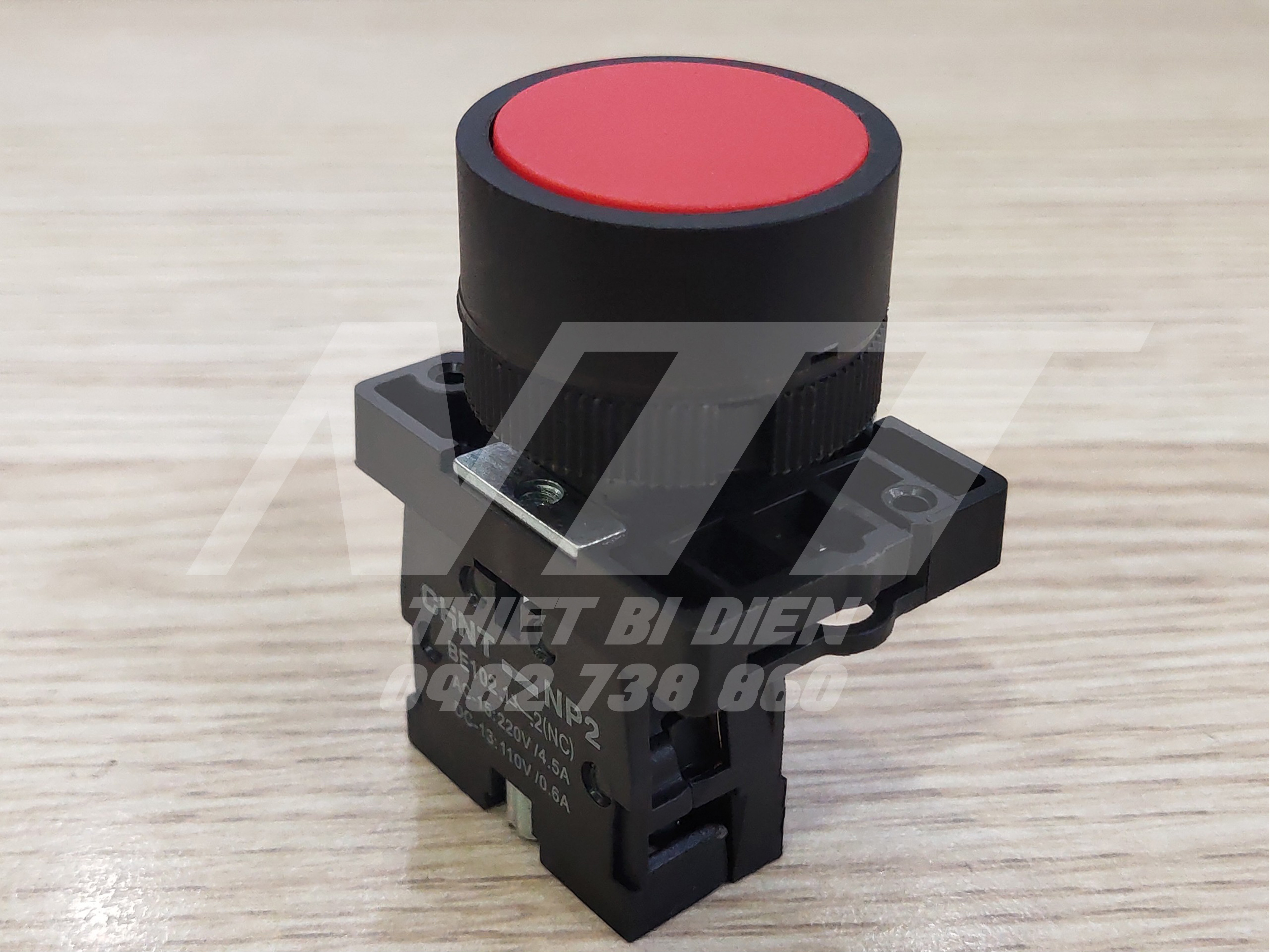 Nút nhấn không đèn phi 22 đỏ vàng xanh NP2 Chint