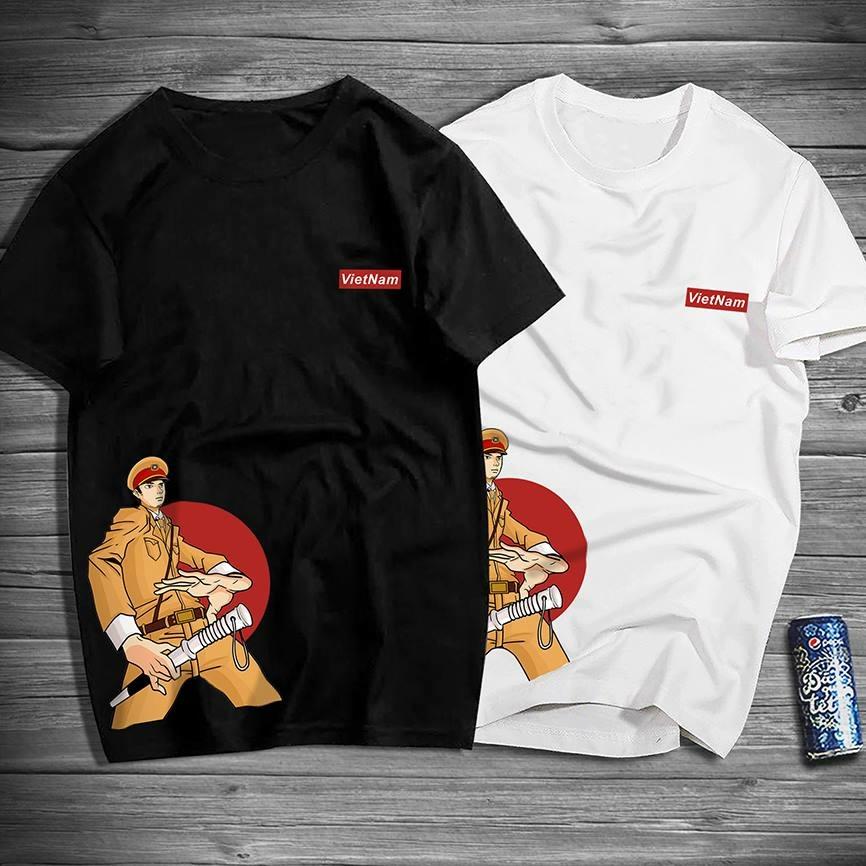 [HCM]Áo thun nam nữ CSGT VN cao cấp có bigsize thun dày mịn