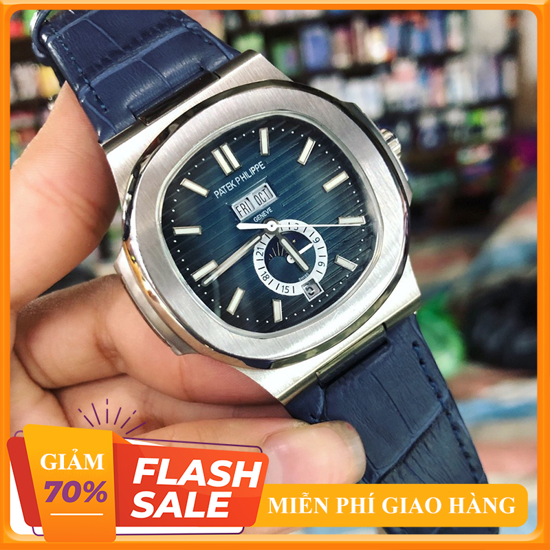 {LAZADA ĐỒNG HỒ HÀNG HIỆU } ĐỒNG HỒ NAM Philippe268 AUTOMATIC NAUTILUS + Thẻ Bảo Hành