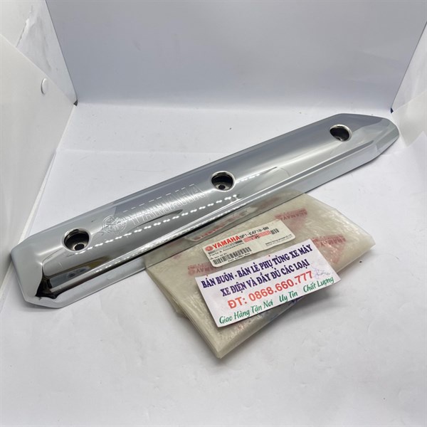 Che bô, ốp bô ống xả, nouvo 4, lx chính hãng yamaha- 5p1e47180000