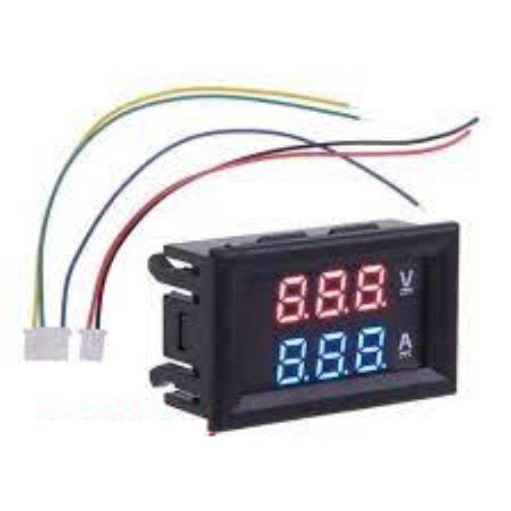 Đồng hồ đo dòng điện từ 0-10a và điện áp từ 0-100v