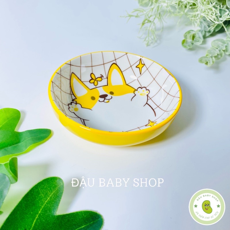 Bát ăn dặm gốm sứ mini, bát ăn dặm kiểu Nhật cho bé