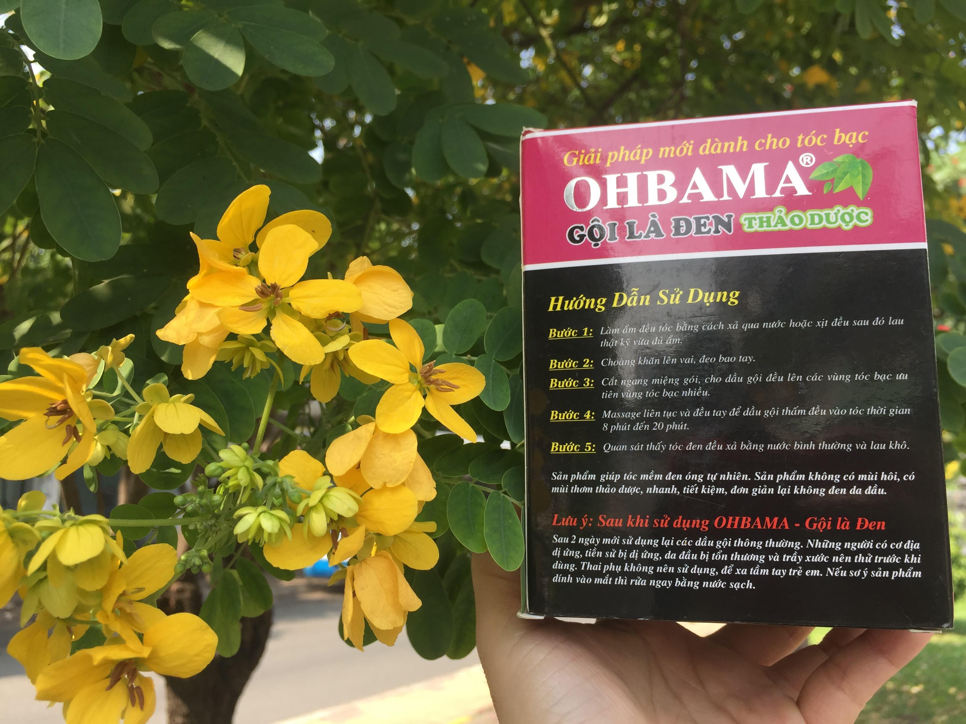 Combo 2 pack shampoo is black herbal ohbama 40 ml