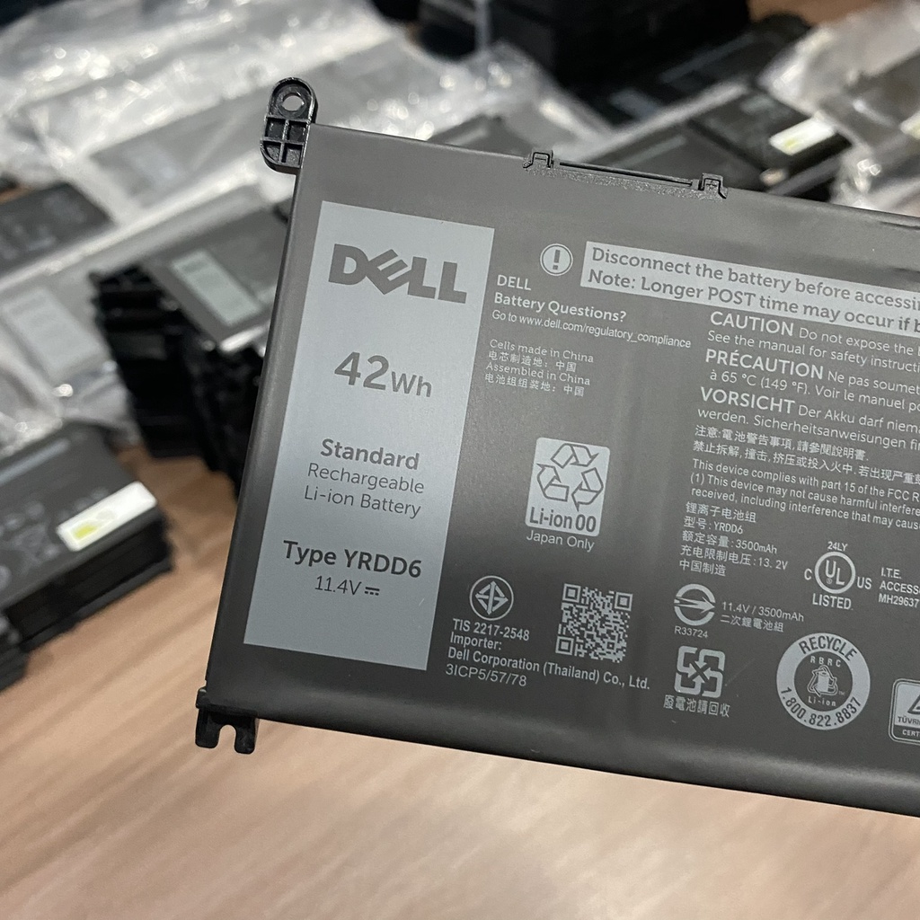 Pin laptop dell yrdd6 cho dell inspiron 5482 5493 5593 vostro 5481 5581