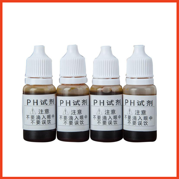Dung dịch test pH kiểm tra nguồn nước - Thuốc thử ph, dung dịch thử ph 4-10 kèm 1 gói quỳ tím 80 miếng thử