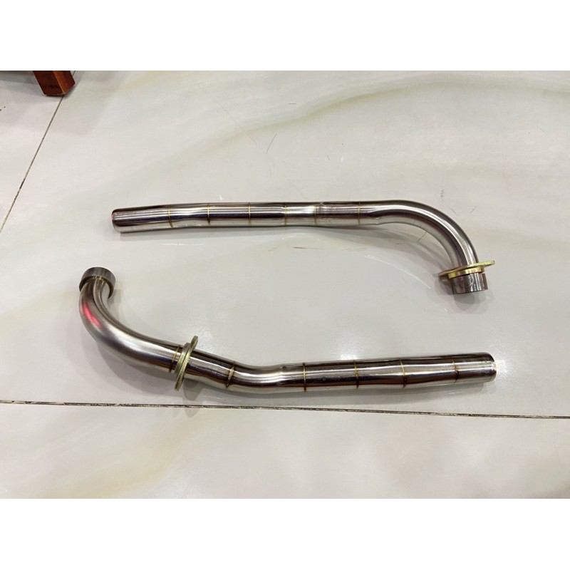 cổ pô 27ly inox 7 khúc dream, wave, cub hàn pô