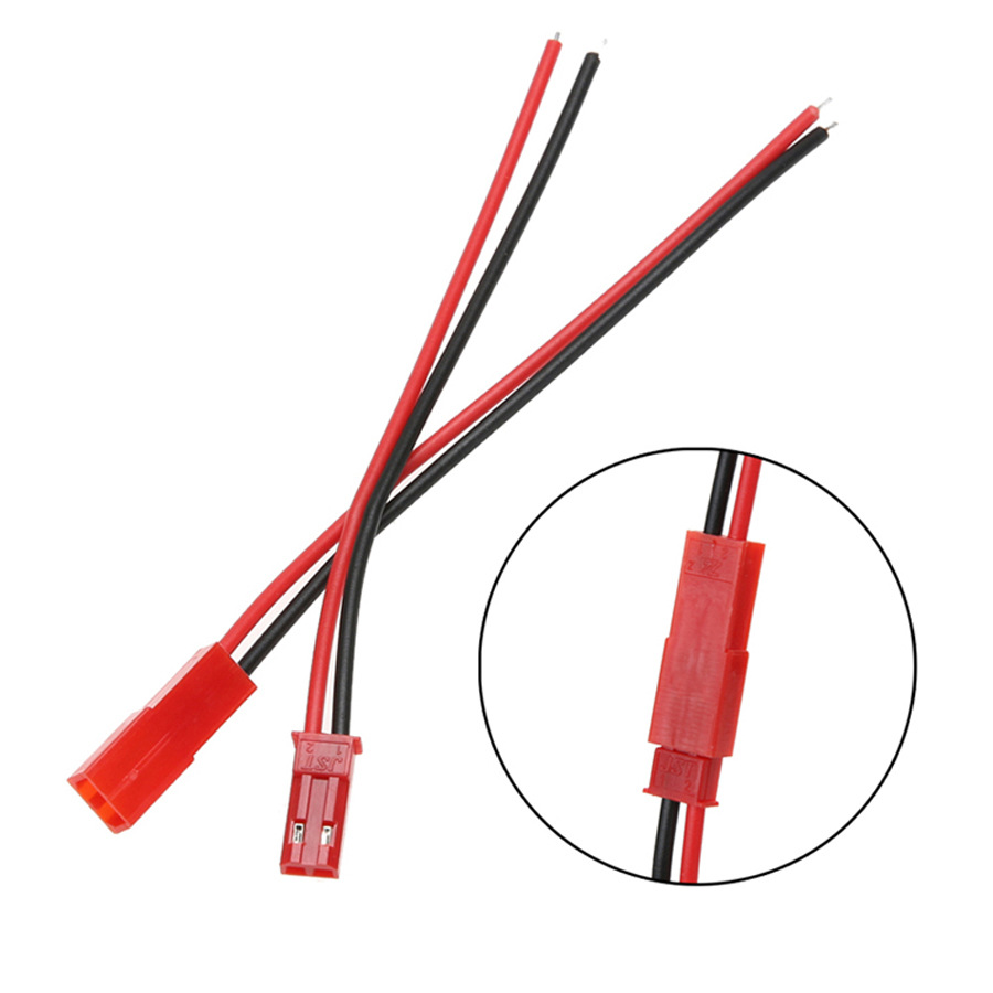 Cặp Jack nối JST 2P Đực - Cái dây 22AWG