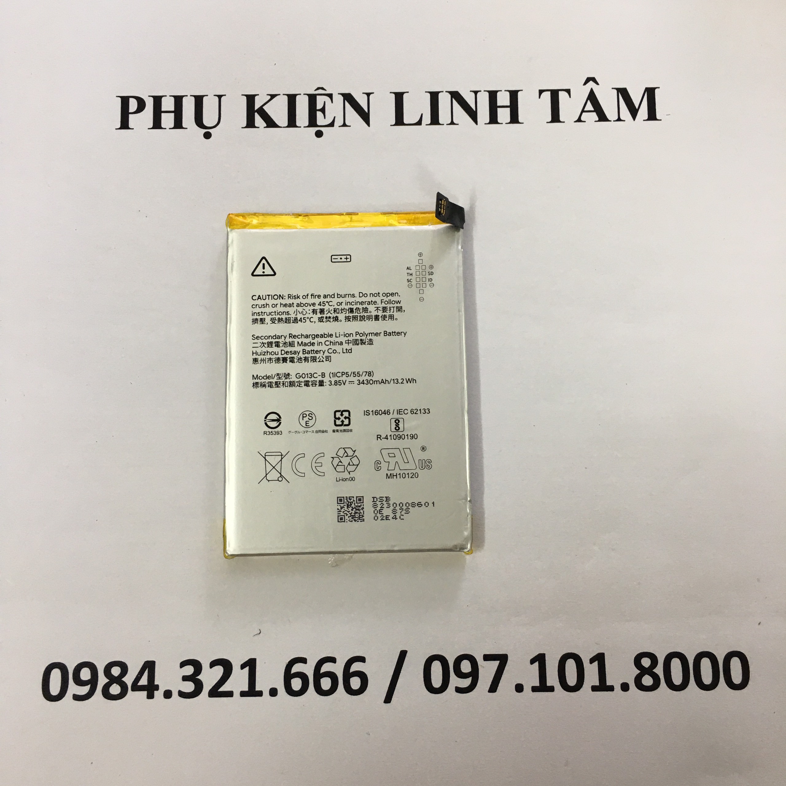 PIN G013C-B GOOGLE PIXEL 3XL