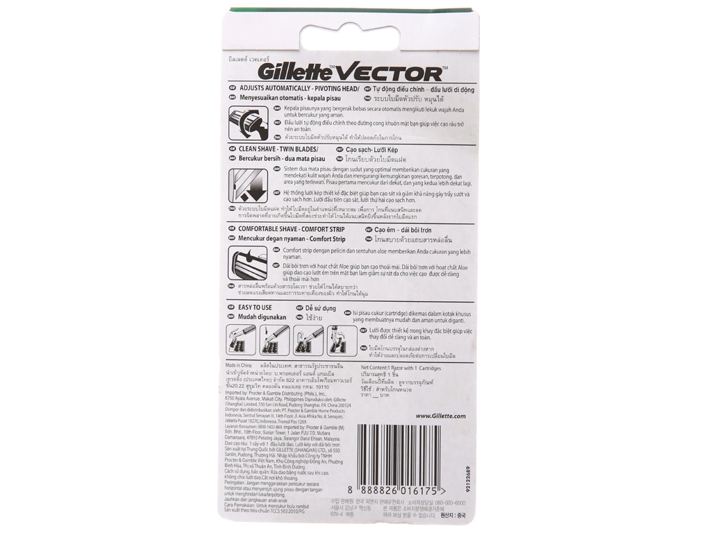 Dao cạo râu 2 lưỡi Gillette Vector