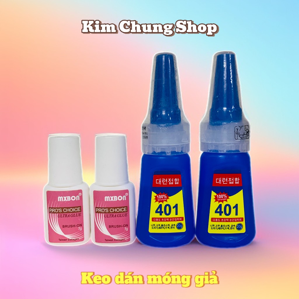 Keo 401 dán móng nail siêu chắc, gắn đá siêu bền (20g)