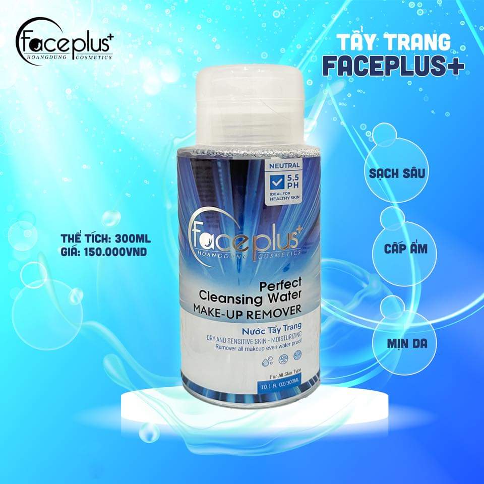 Nước tẩy trang sạch sâu Faceplus+ 300ml (kèm tặng)
