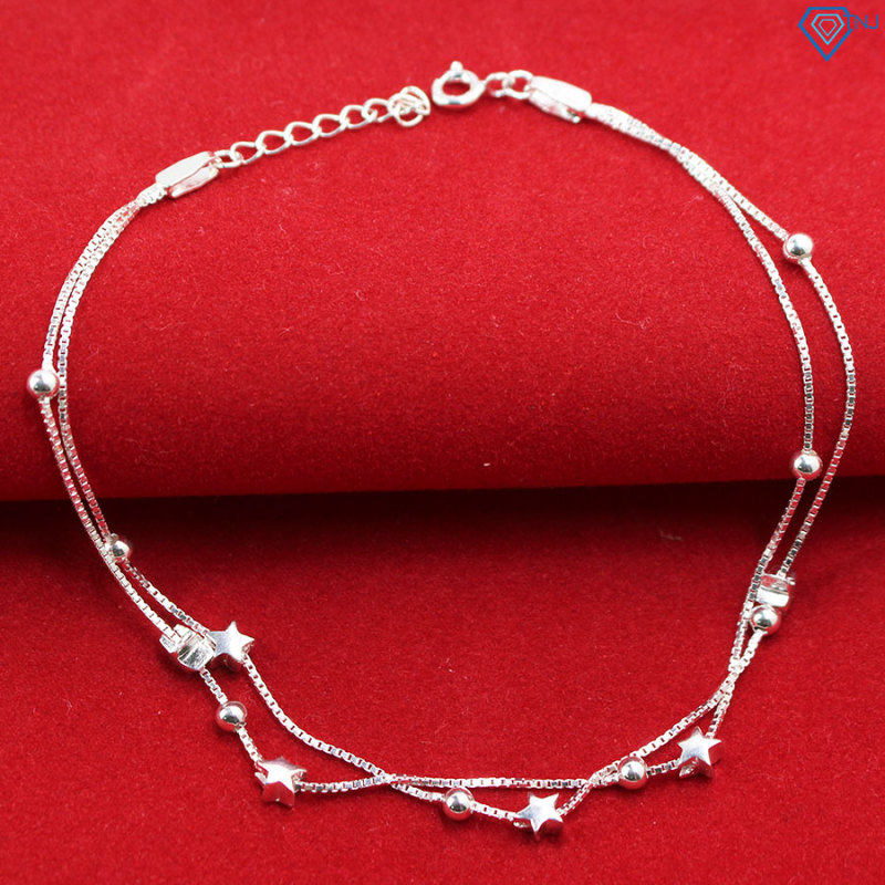 Lắc chân bạc nữ hình ngôi sao LCN0023 - Trang Sức TNJ