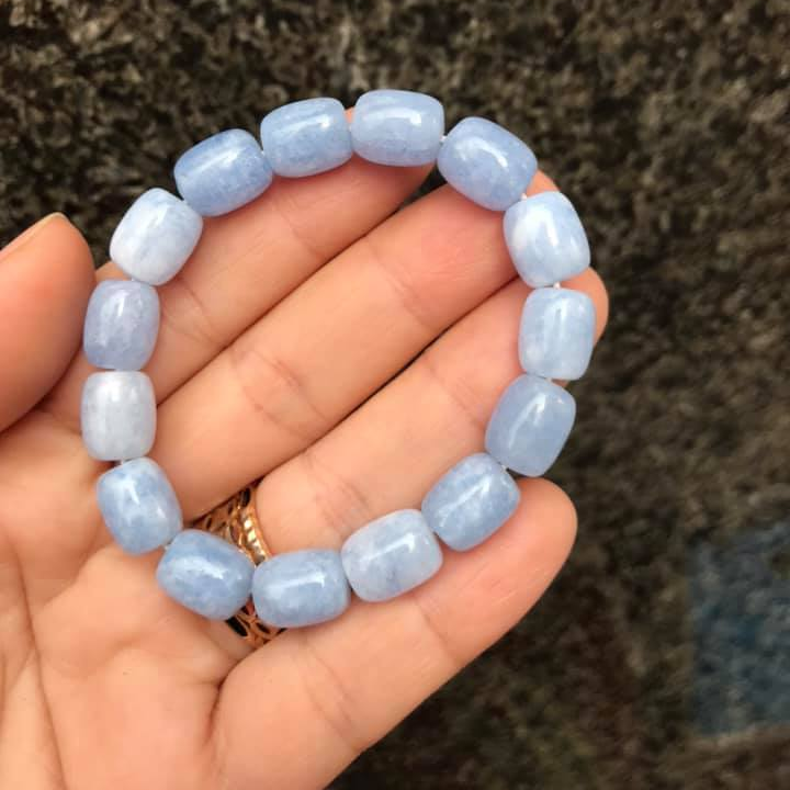 [HCM]VÒNG TAY LU THỐNG ĐÁ AQUAMARINE