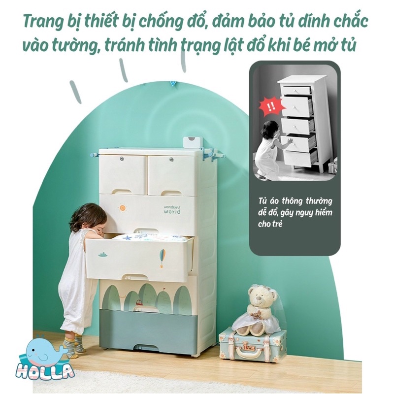 Tủ ngăn kéo 5 tầng Holla HL-09135