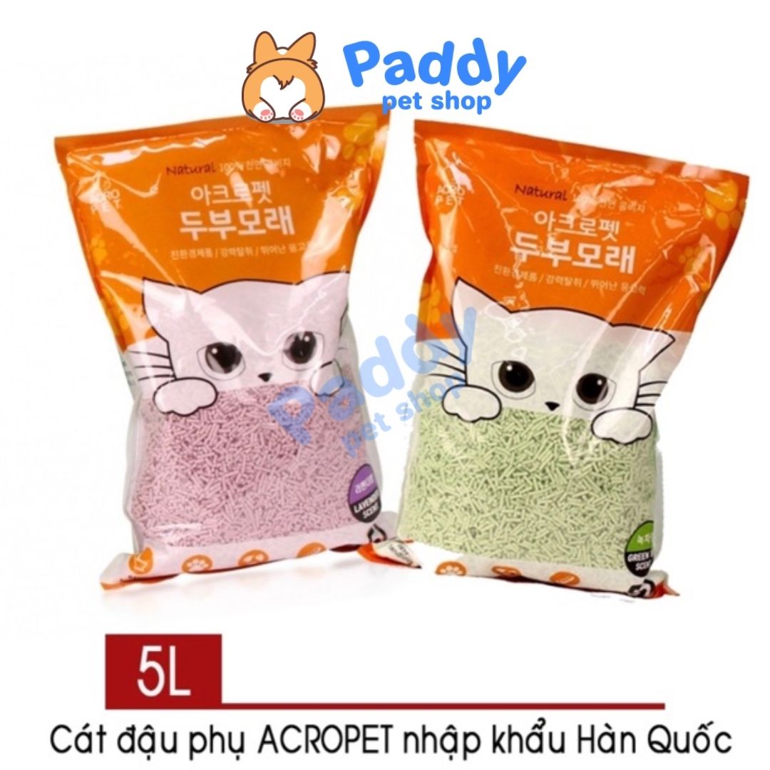 5L Cát Vệ Sinh Acro Pet Đậu Phụ Hữu Cơ Cho Mèo