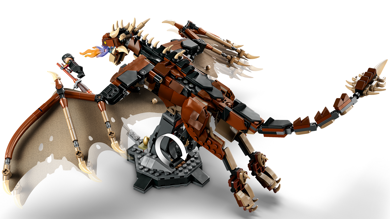 [HAPPY BRICKS] LEGO  HARRY POTTER - 76406 - THỬ THÁCH ĐỐI ĐẦU RỒNG ĐUÔI GAI - HUNGARIAN HORNTAIL TRIWIZARD CHALLENGE