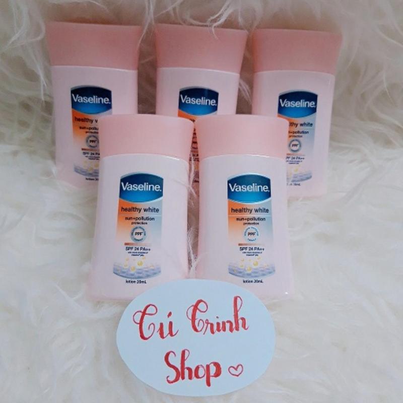 ( HÀNG KHUYÊN MÃI) COMBO 5 CHAI SỮA DƯỠNG THỂ TRẮNG DA VASELINE 20ml