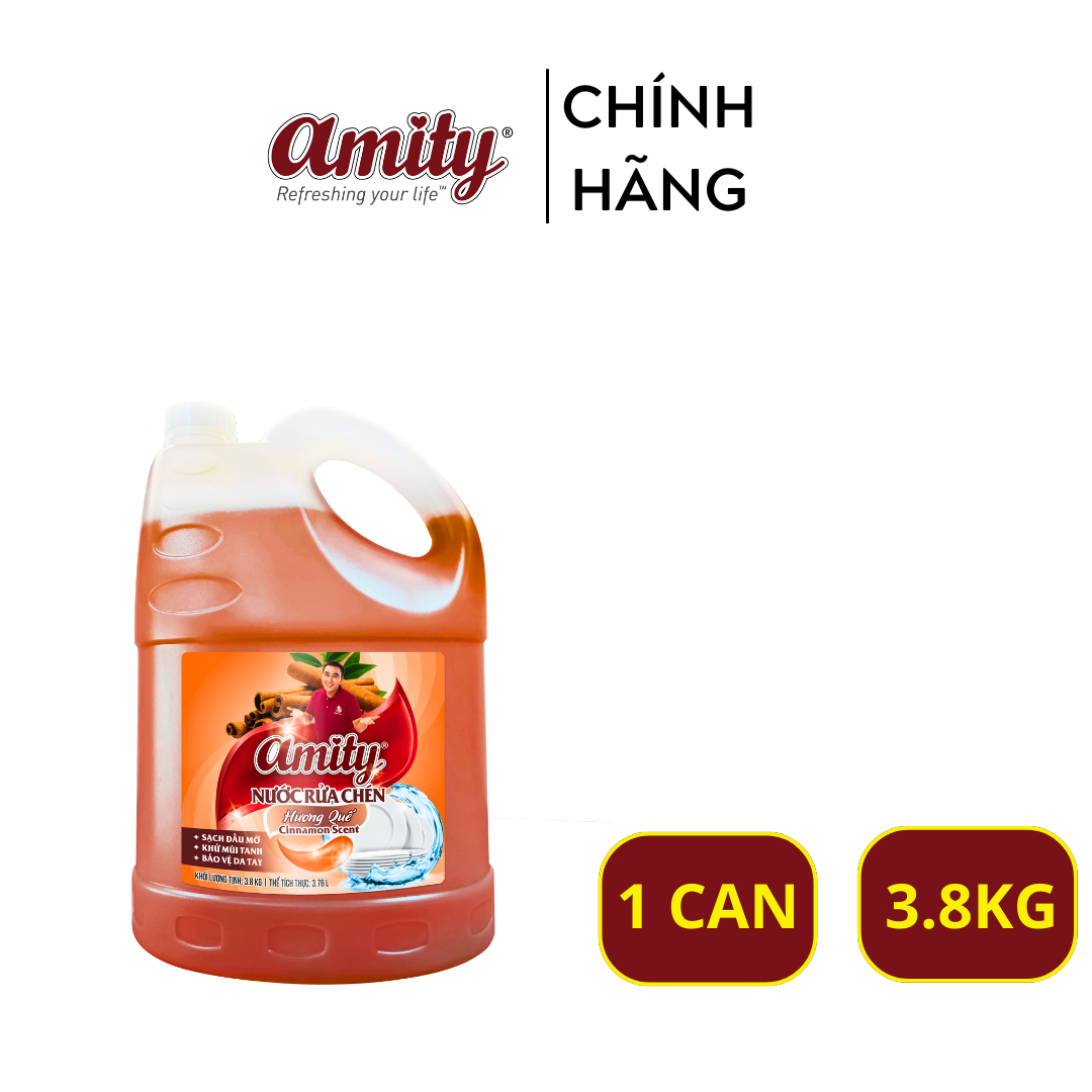 Nước Rửa Chén Amity can 3.8kg