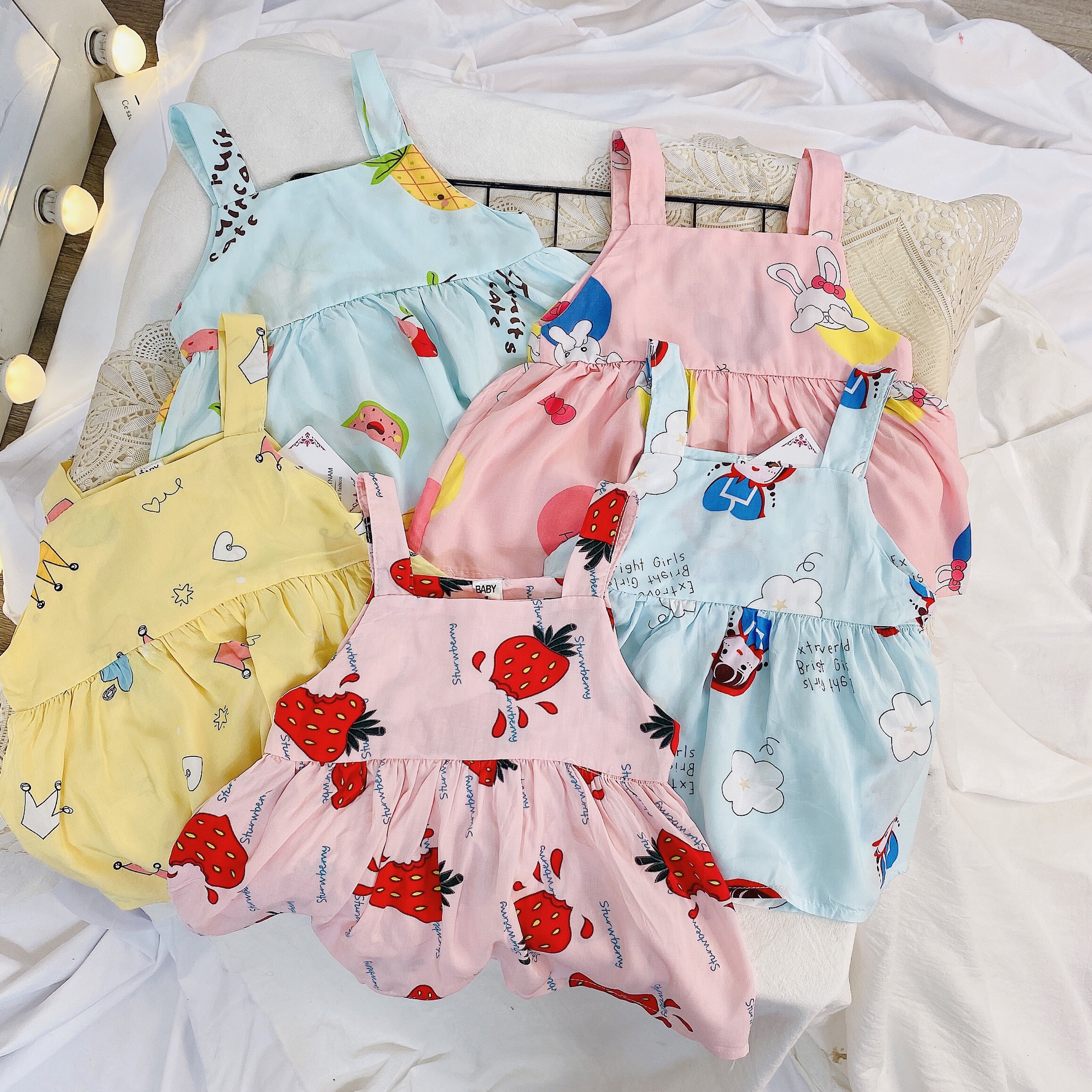 [HCM]BỘ LANH 2 DÂY CHO BÉ GÁI 7KG - 18KG