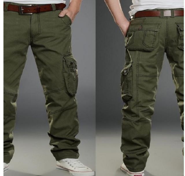 [HCM]Quần kaki dài túi hộp nam.