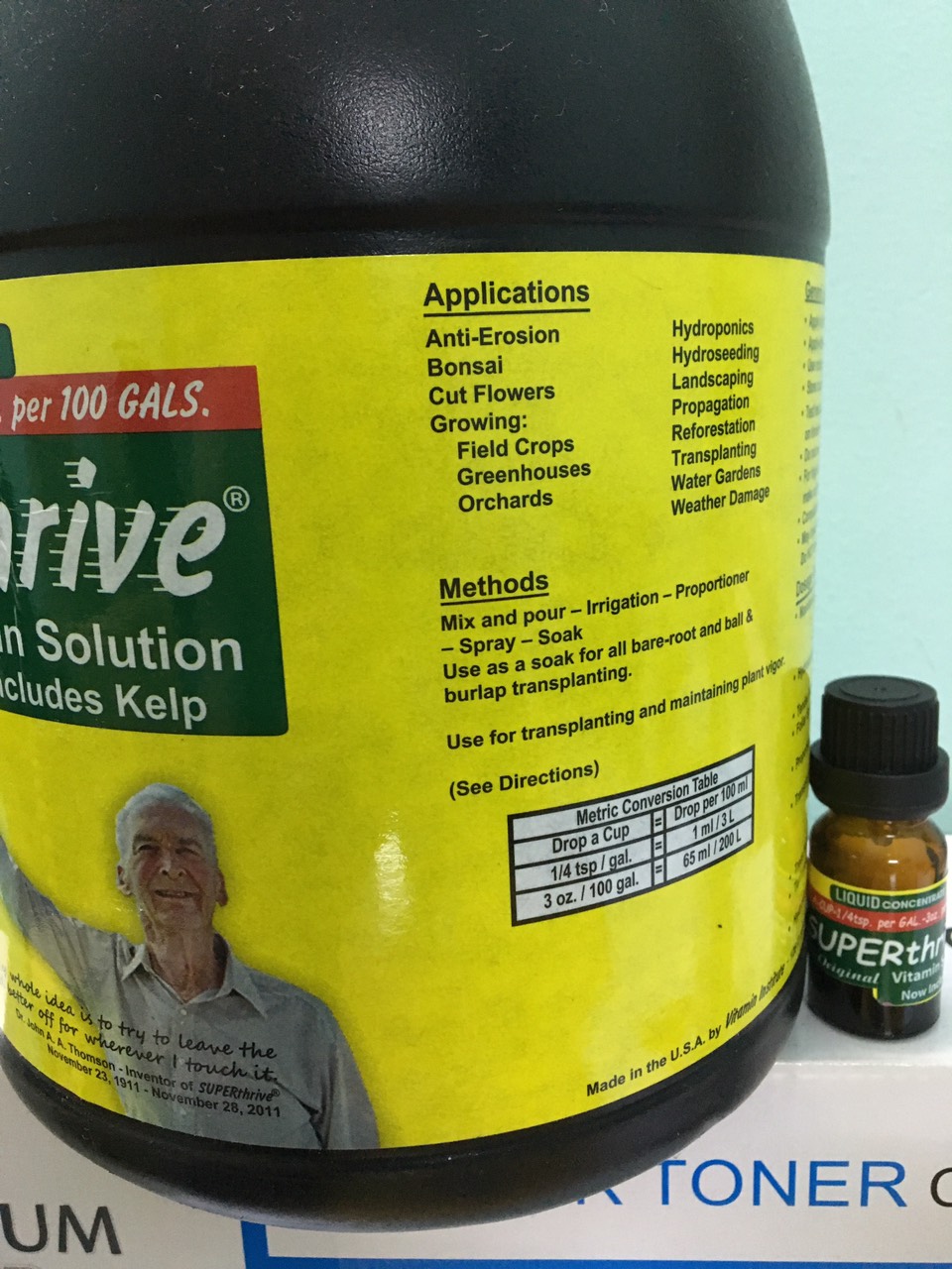 sản phẩm chăm sóc hoa lan và cây trồng superthrive lọ 10ml