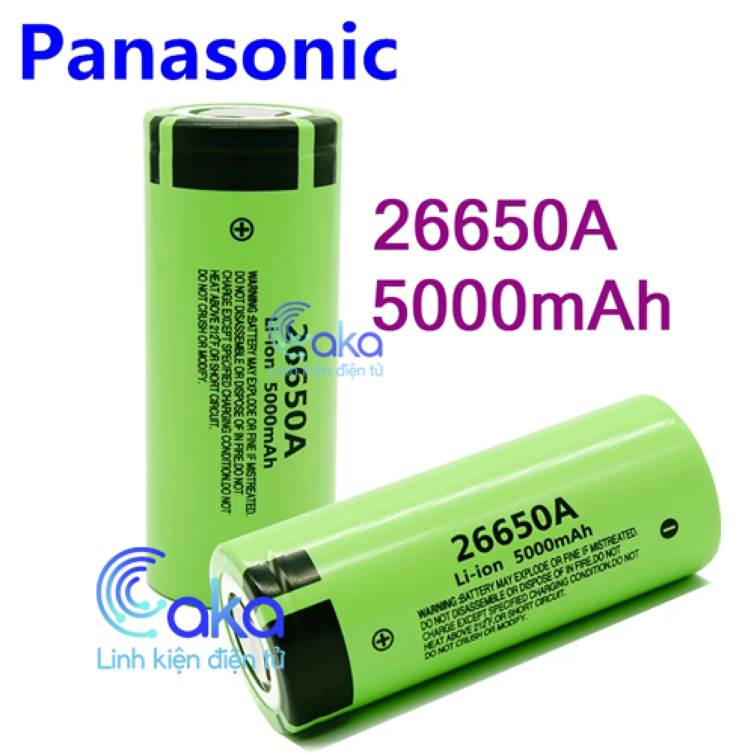 Cell pin 26650 3.7v 5000mah