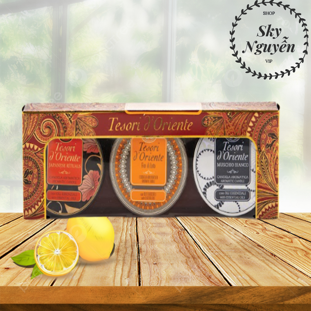 Set 3 Nến Thơm Tesori d'Oriente 109gr