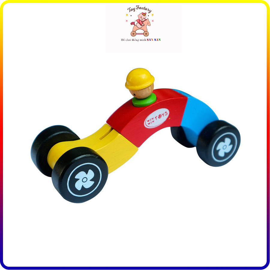 [Hoàn Tiền 10%]Xe đua biến hình - Đồ chơi gỗ Winwintoys