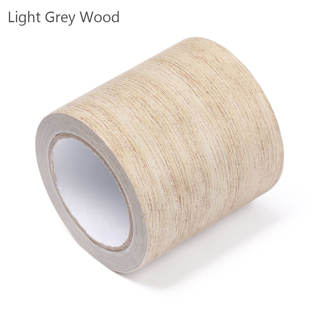 5M/Roll Realistic Duct Tape Skirting Line Furniture Renovation Tape Adhensive Wood Grain Repair