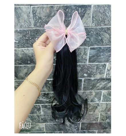 [HCM]Kẹp tóc nơ xoăn dài cho bé
