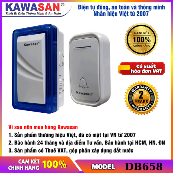 CHUÔNG CỬA KHÔNG DÂY KW-DB658
