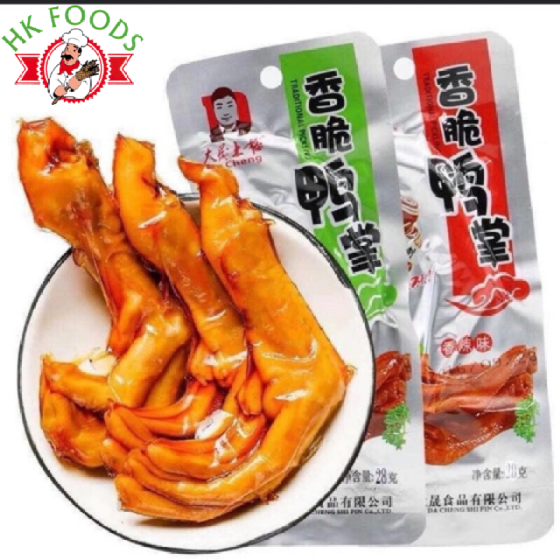 Chân vịt cay dacheng loại to 32gr - đồ ăn vặt nội địa Trung Quốc - hkfoods