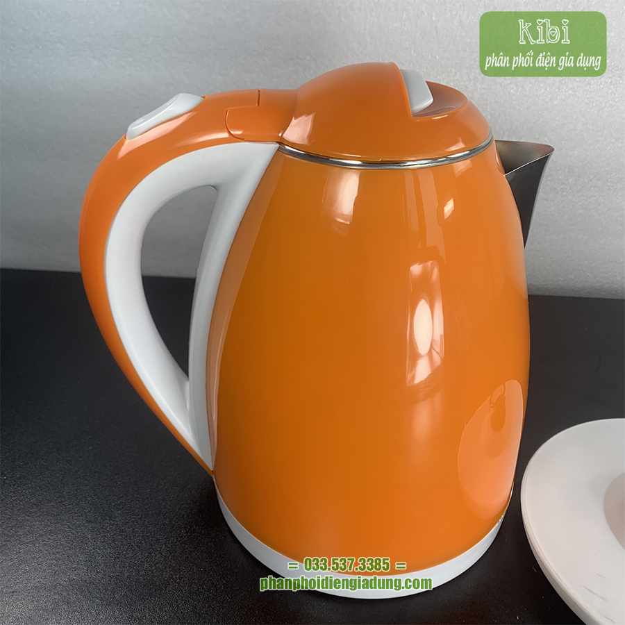 Ấm nước siêu tốc, siêu đun nước nhỏ gọn, dung tích 1.8 lít