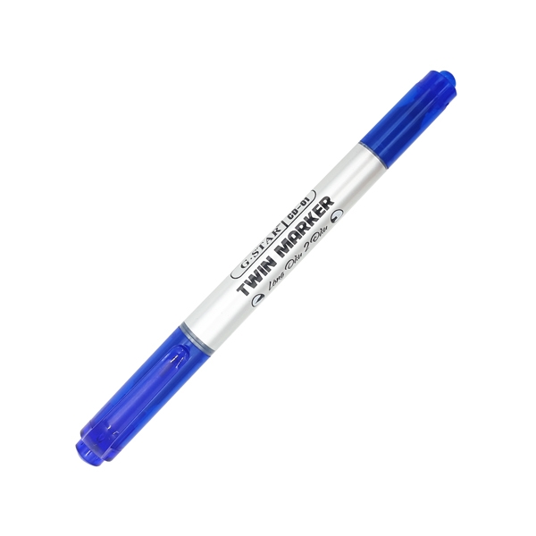 Hộp 12 cây bút lông dầu CD 2 đầu Gstar CD-01 ( xanh, đỏ, đen )