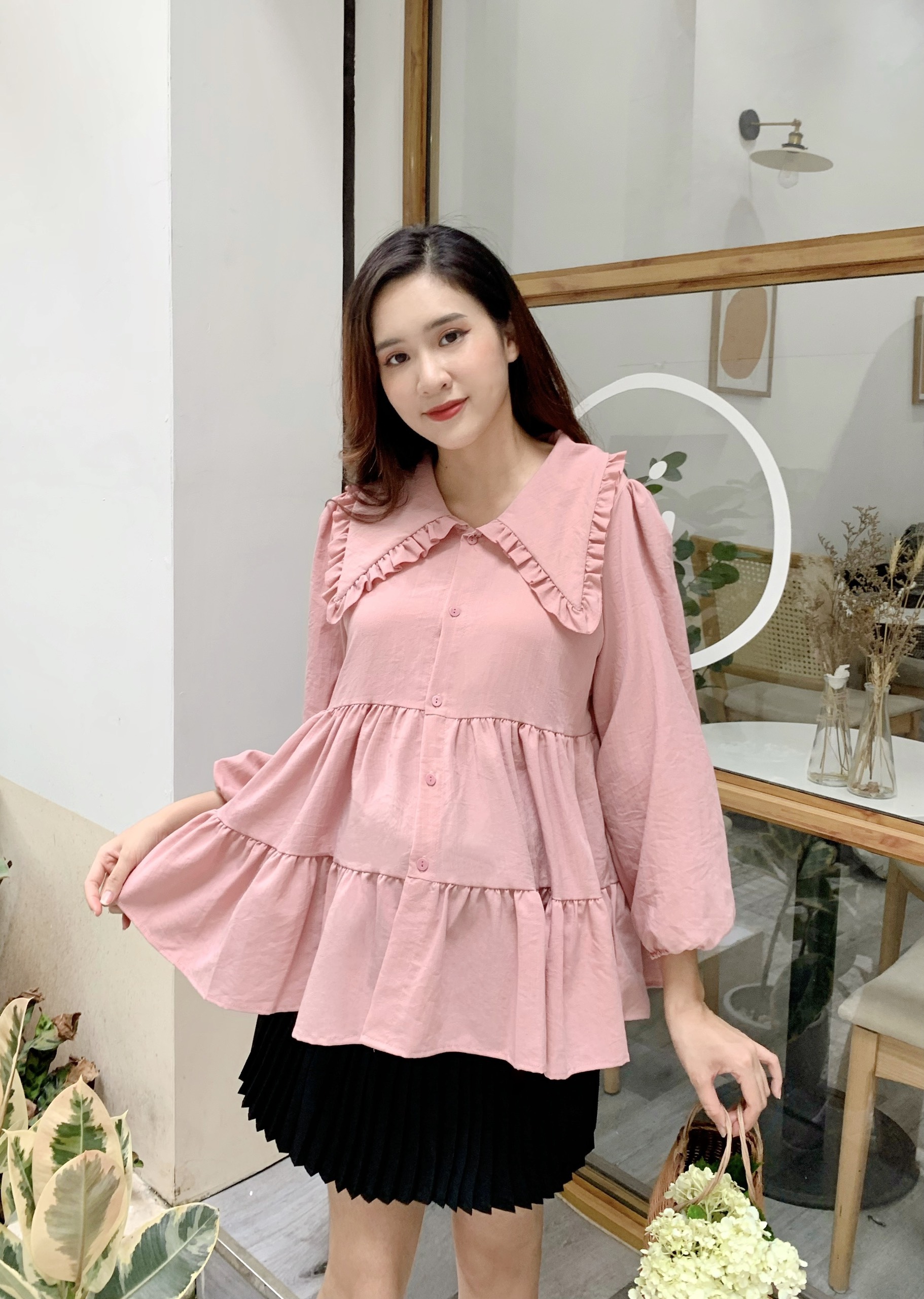 Áo bầu thu đông thiết kế mới